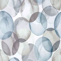 Tapetti 1838 Wallcoverings Honesty, siniharmaa