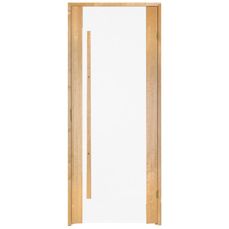 Saunan ovi Prosauna Sarastus, 7x19, kirkas lasi, tervaleppä