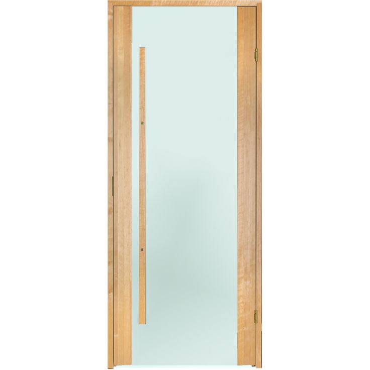 Saunan ovi Prosauna Sarastus, 9x19, etsattu lasi, tervaleppä