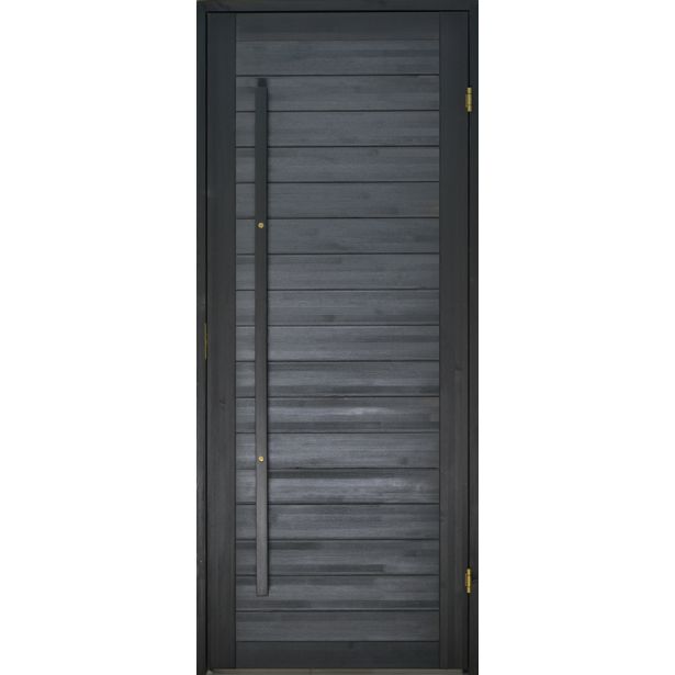 Saunan ovi Prosauna Hiili, 8x19, mänty, musta