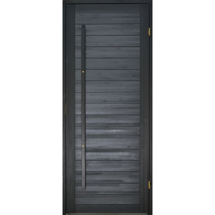 Saunan ovi Prosauna Hiili, 8x19, mänty, musta