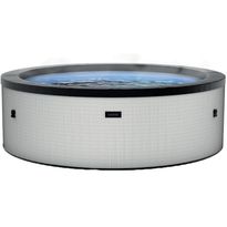 Ulkoporeallas Wave Spa Tahoe, 4 hlöä, 70 suutinta, WiFi, pyöreä, koottava, harmaa