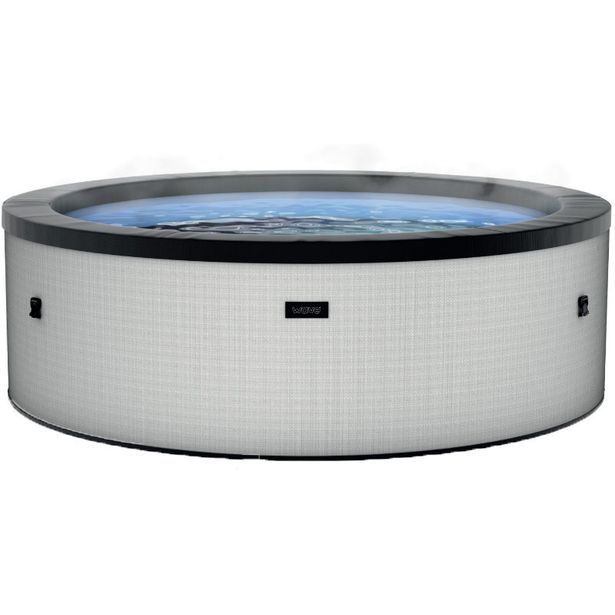 Ulkoporeallas Wave Spa Tahoe, 4 hlöä, 70 suutinta, WiFi, pyöreä, koottava, harmaa
