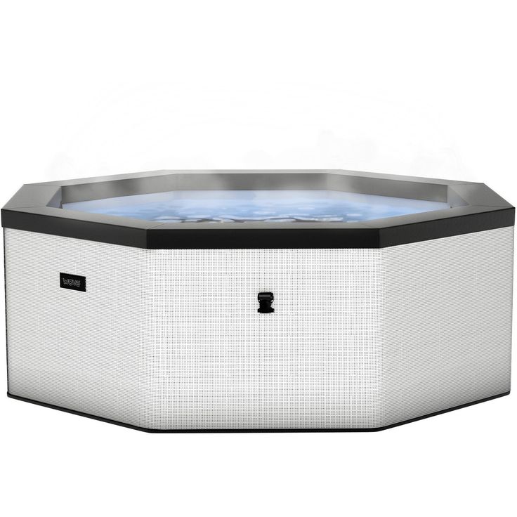 Ulkoporeallas Wave Spa Como, 6 hlöä, 90 suutinta, Wifi, kahdeksankulmainen, koottava, valkoinen