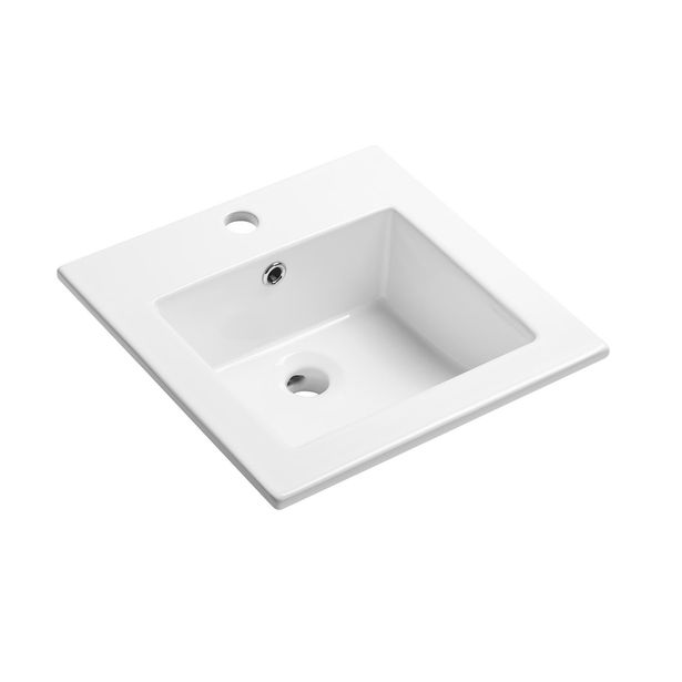 Pesuallas Interia Atelier 415x415x175 mm, valkoinen