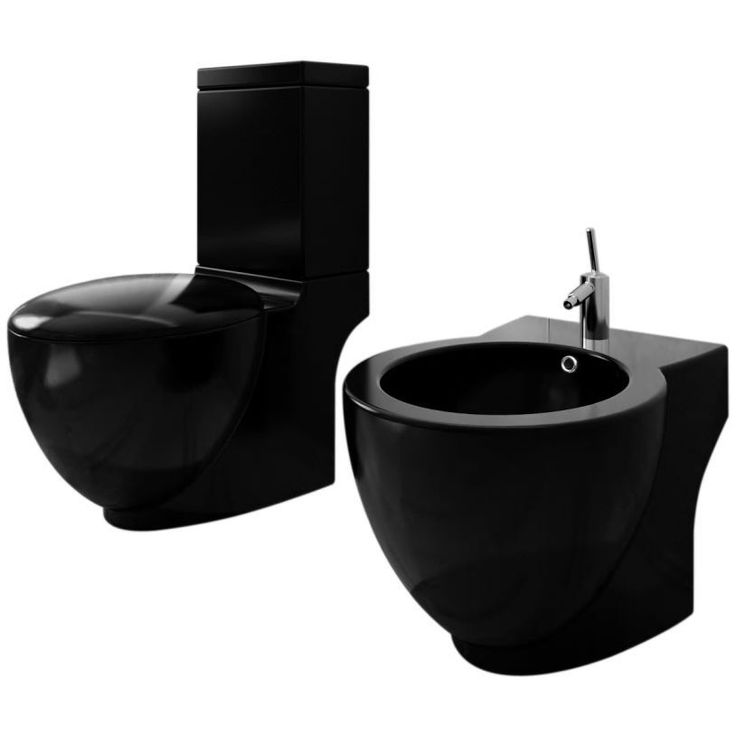 WC Pönttö  Bidee Sarja Keraaminen Musta