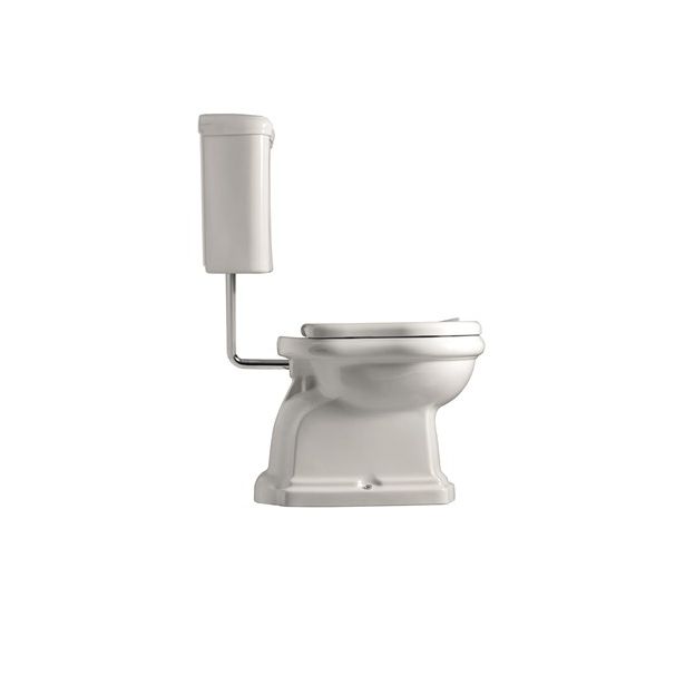 WC-istuin Kerasan Retro 2, S-lukko, keraamisella alasäiliöllä, pronssi