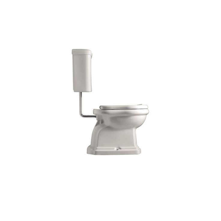 WC-istuin Kerasan Retro 2, P-lukko, keraamisella alasäiliöllä, pronssi