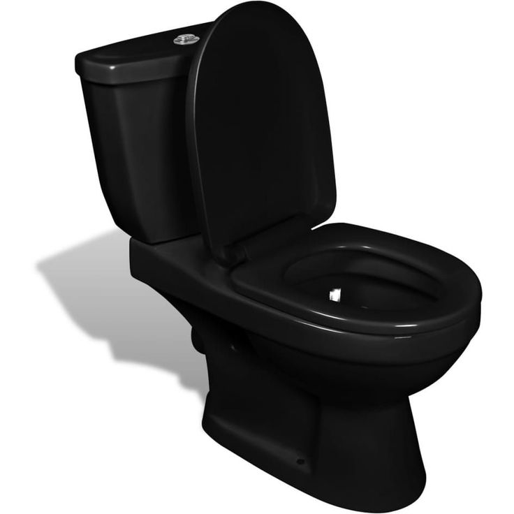WC istuin Vesisäiliöllä musta