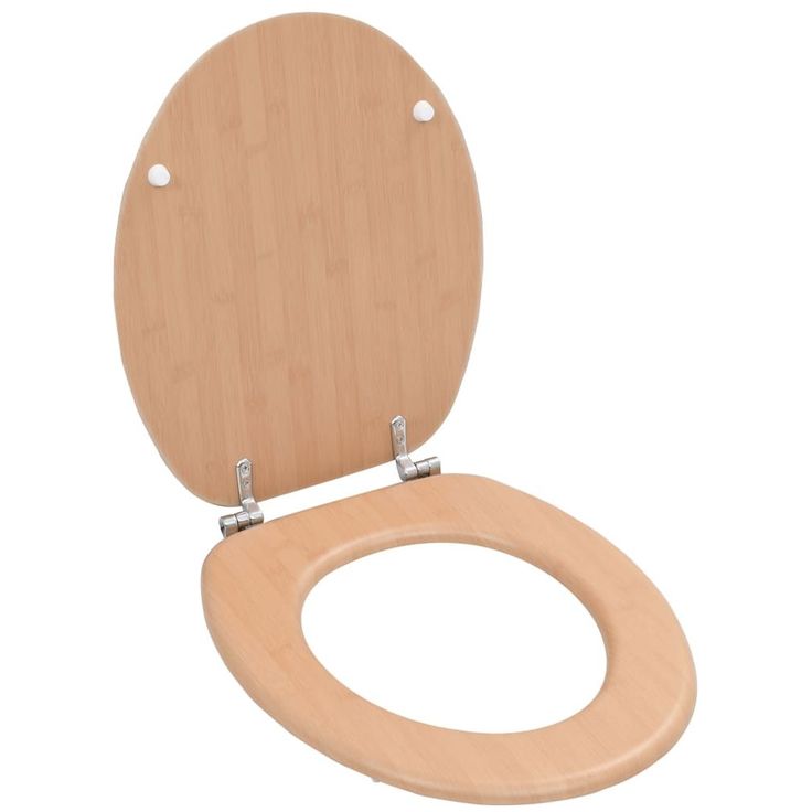 WC istuin hard close kannella MDF bambukuvio