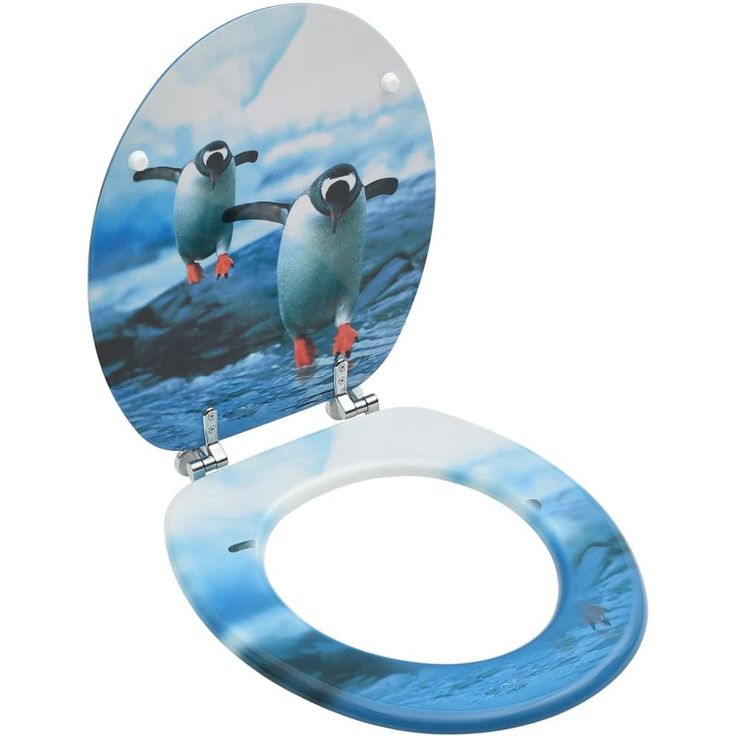 WC istuin kannella MDF pingviinikuosi