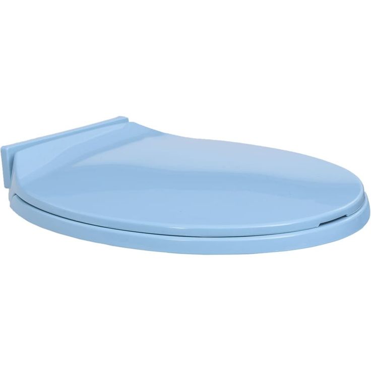 WC istuin pehmeästi sulkeutuva sininen soikea