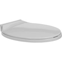 WC-istuimen kansi pehmeästi sulkeutuva vaaleanharmaa soikea