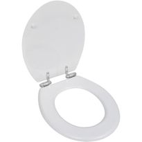 WC-istuimen kansi soft-close MDF yksinkertainen muotoilu valkoinen