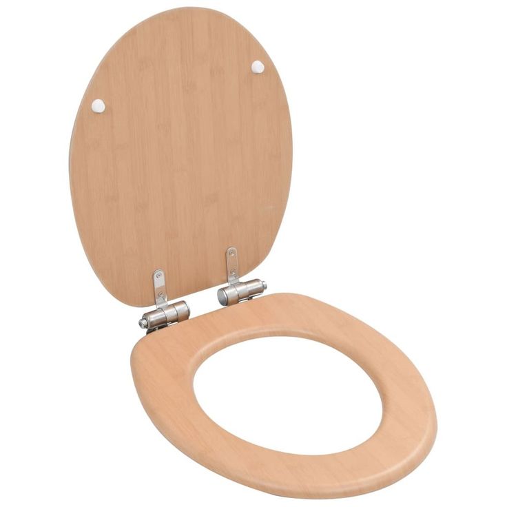 WC istuin soft close kannella MDF bambukuvio