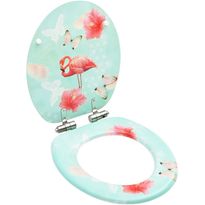 WC-istuimen kansi soft-close MDF flamingokuosi
