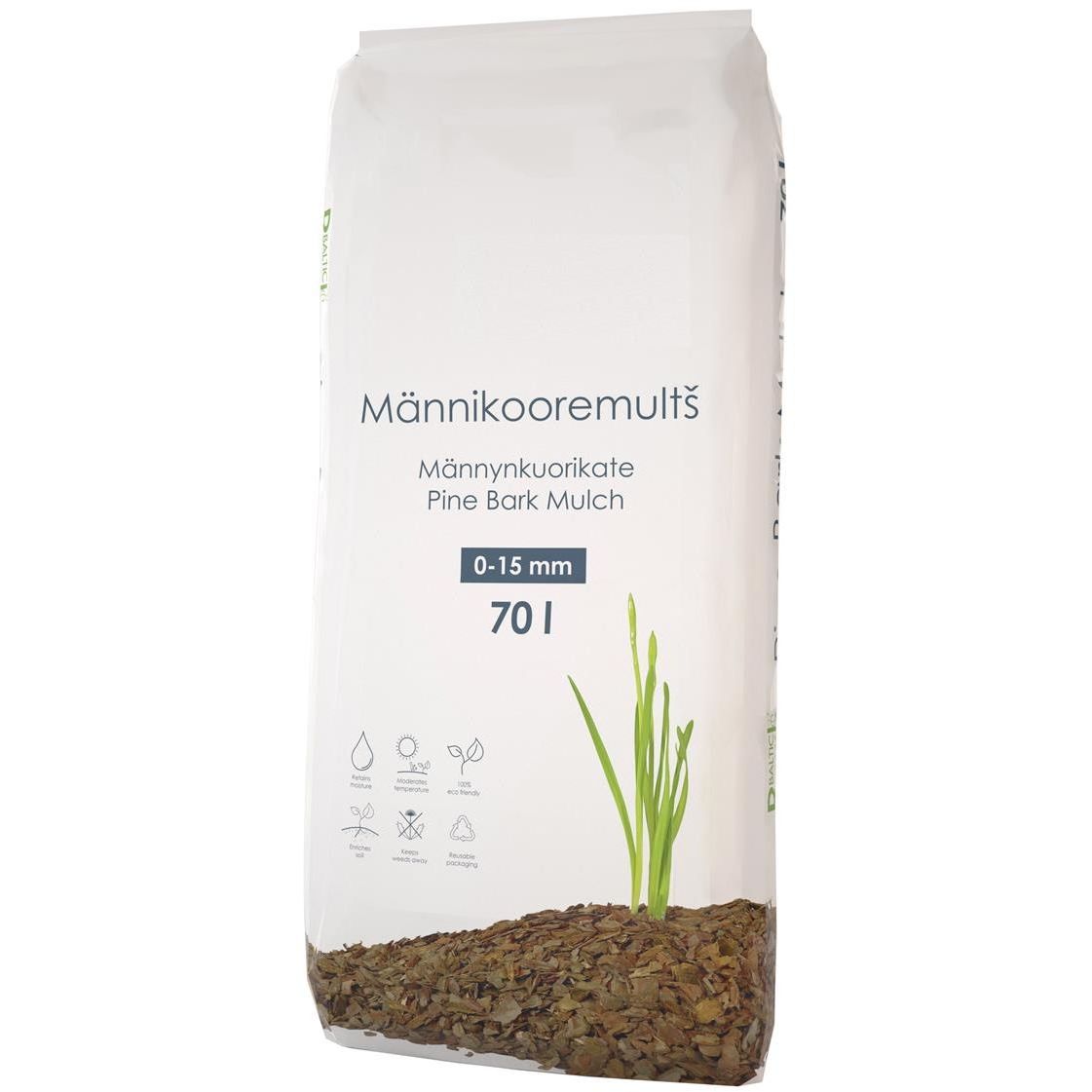 Männyn kuorikate Woodpeckers 0-15mm, 51 säkkiä x 50l/lava, 2550 litraa