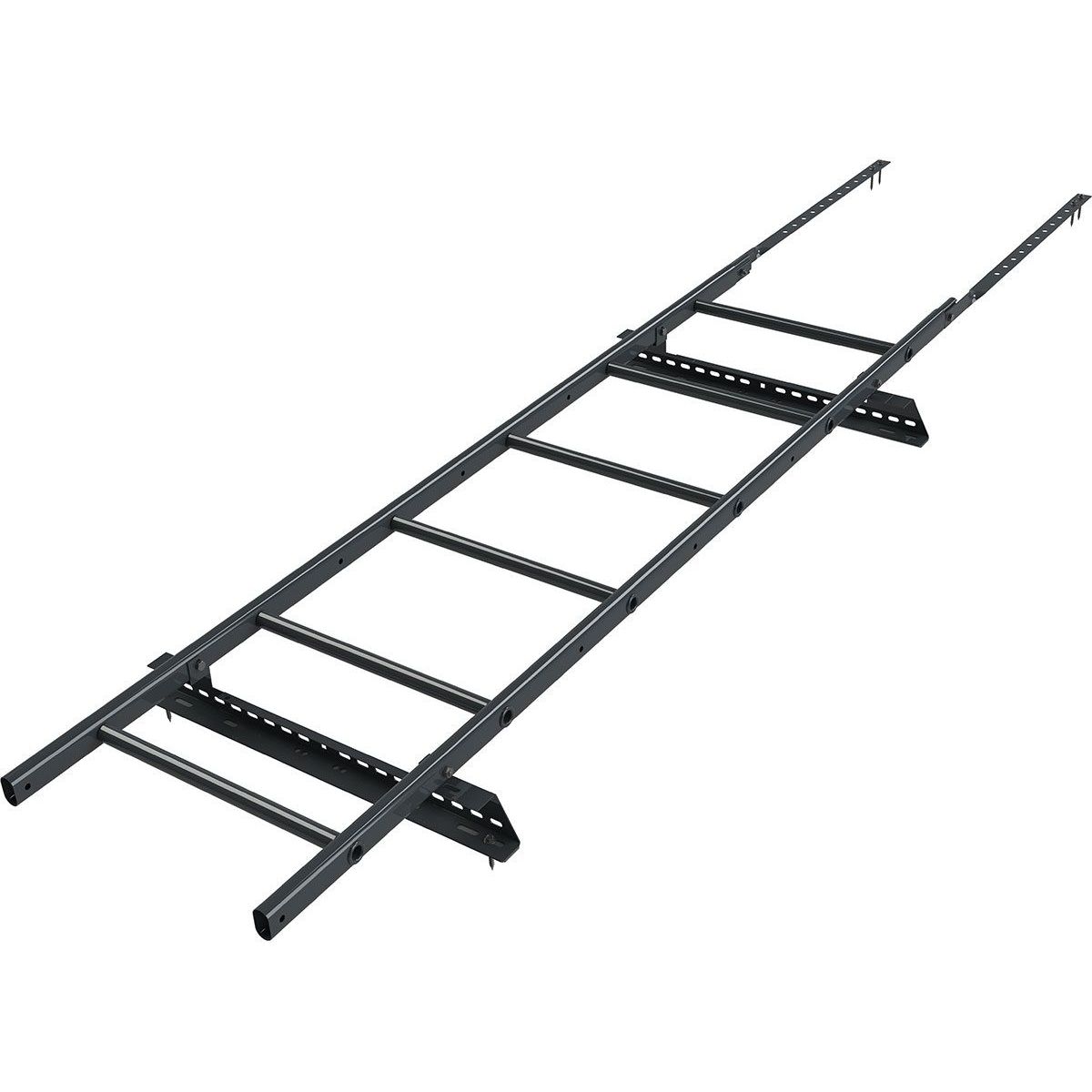 Lapetikassarja Weckman poimu- ja tiilikuviokatteille, 5.4m, kiinnikkeet, musta RR33