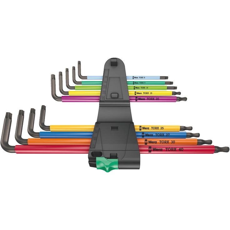 TORX L-avainsarja Wera 967/9 TX XL, TX8–TX40, 9 kpl