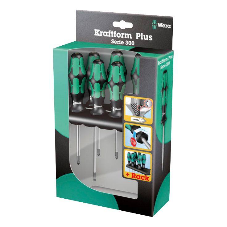 Ruuvimeisselisarja Wera Kraftform Plus Lasertip, 6 kpl