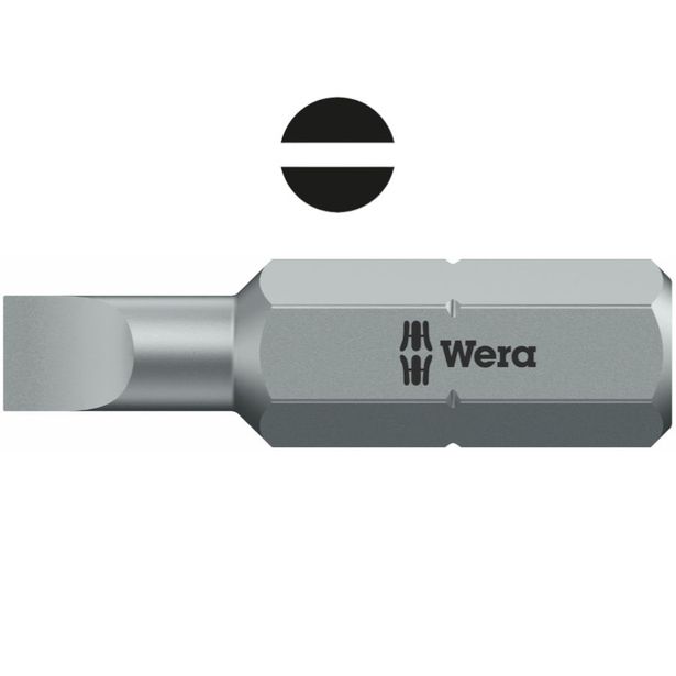 Kärkisarja uraruuveille Wera 800/1 Z, 0, 8 x 5, 5x25mm