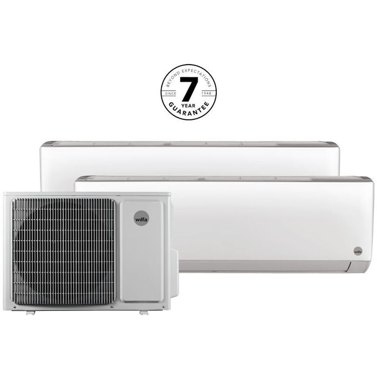 Ilmalämpöpumppu Wilfa Duo Split 7,3 kW, 2 sisäyksikköä