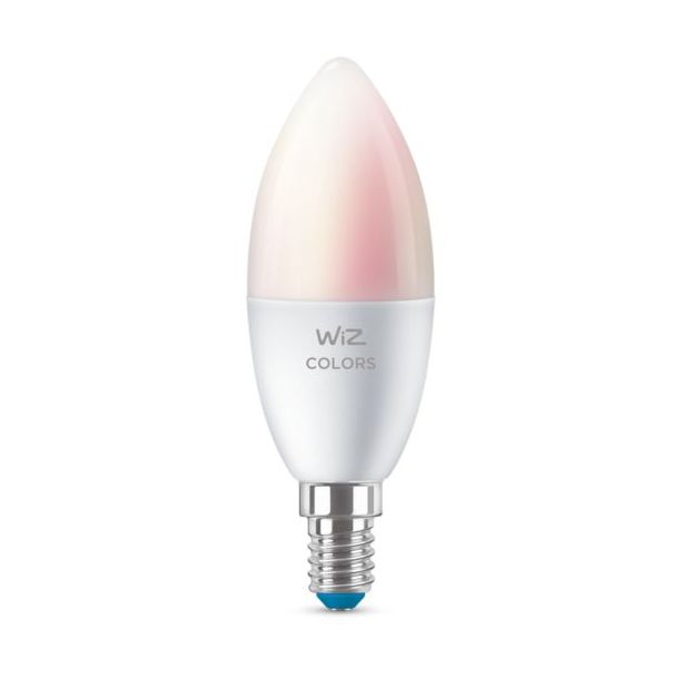 LED-älypolttimo WiZ, Wi-Fi, 5W, E14, värivaihto, 2kpl