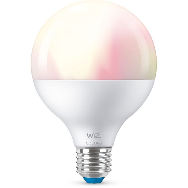 LED-älylamppu WiZ G95 Color, Wi-Fi, 11W, E27, pallo
