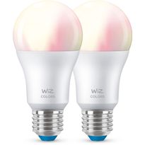 LED-älylamppu WiZ A60 Color, Wi-Fi, 8W, E27, 2kpl/pkt