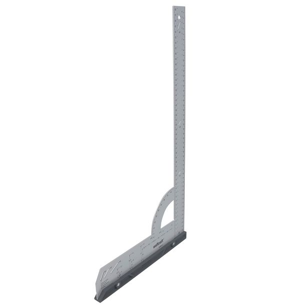 Suorakulma Wolfcraft, 280x500mm, teräs