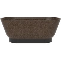 Kylpyamme Woodio Flow Root, 1600x700mm, ruskea