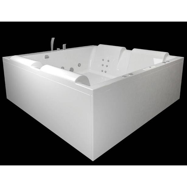 Poreamme Westerbergs Pacific 180SQ Comfort 2.0, akryyli, valkoinen