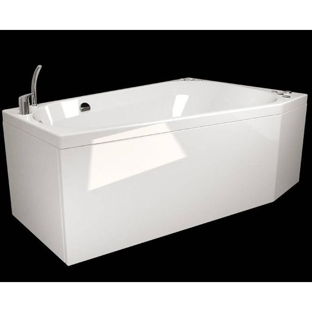 Poreamme Westerbergs Motion 160L Executive 2.0, akryyli, valkoinen, vasen