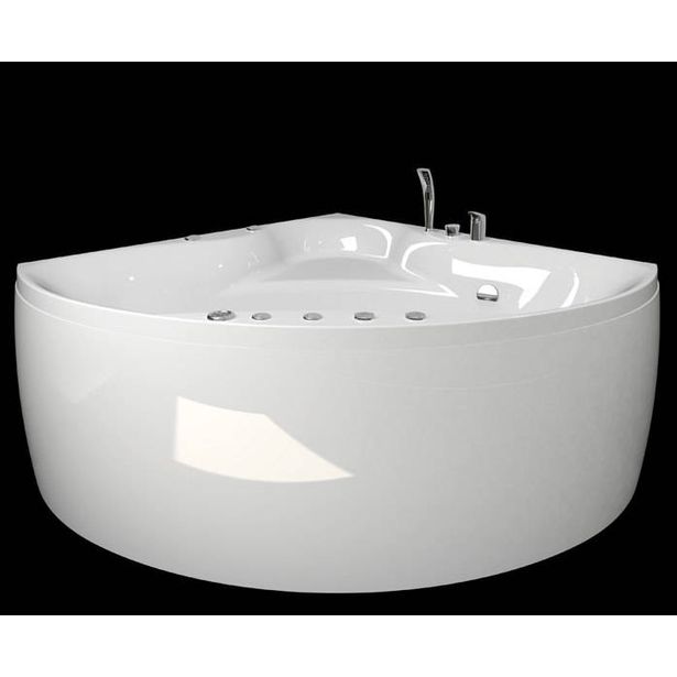 Kylpyamme Westerbergs Ocean 130C 2.0, akryyli, valkoinen