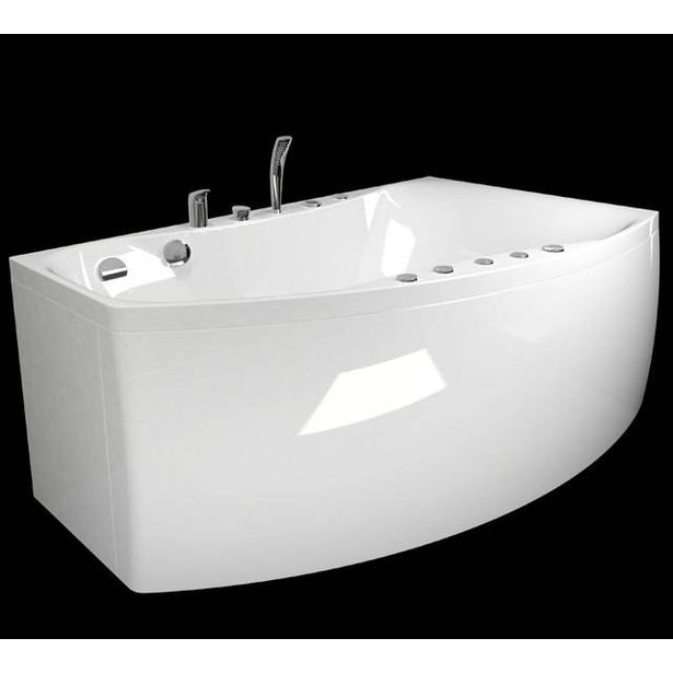 Poreamme Westerbergs Ocean 160L Executive 2.0, akryyli, valkoinen, vasen