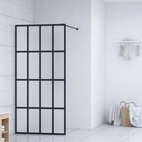 Walk-in suihkun seinäke 118x190 cm karkaistu lasi, Verkkokaupan poistotuote