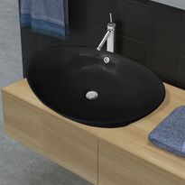 Ylellinen Keraaminen Ovaali Pesuallas 59 x 38,5 cm, Verkkokaupan poistotuote