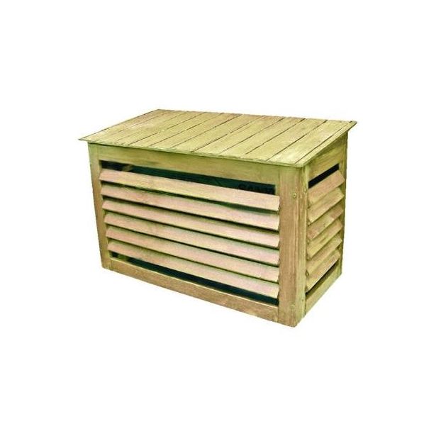 Ilmalämpöpumpun suojakotelo 920x690x500mm, puuvalmis
