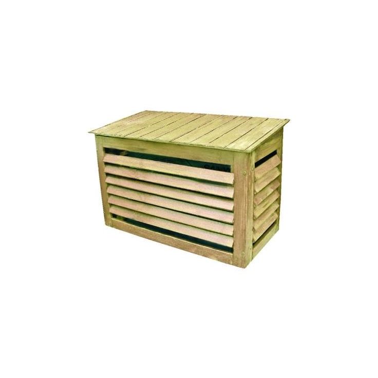 Ilmalämpöpumpun suojakotelo 920x690x500mm, puuvalmis