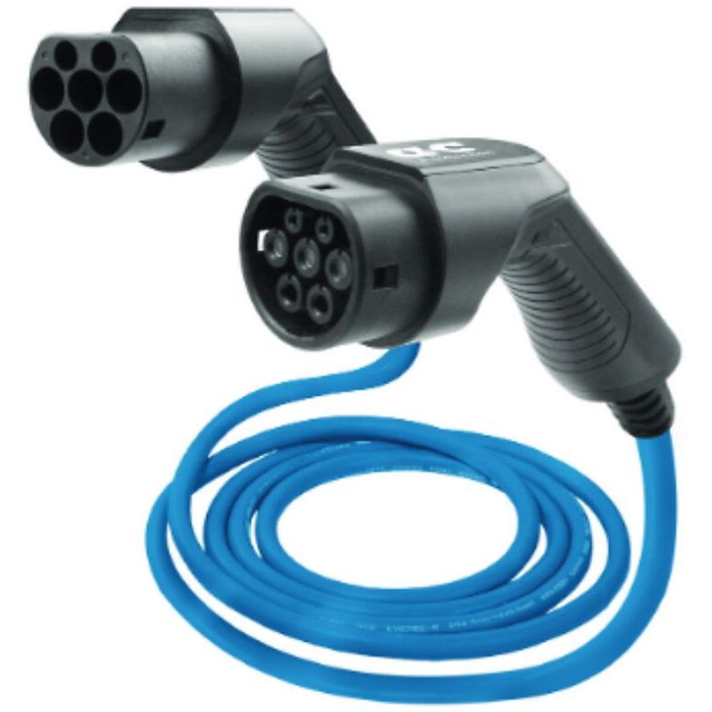 Sähköauton latauskaapeli, Type2, 3-vaihe, 32A, 5m kaapeli