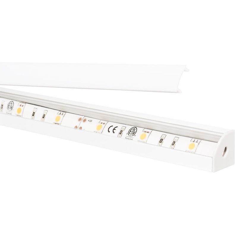 Alumiiniprofiili Airam Corner Profile, 2m, valkoinen