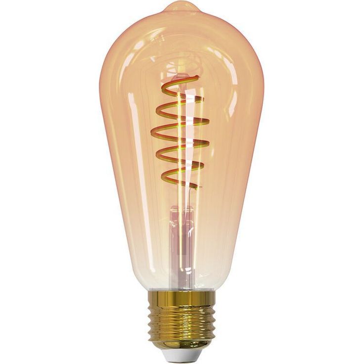 Sisustuslamppu Airam SmartHome ST64 Edison, 4.9W, E27, 350lm, 1800-3000K, amber