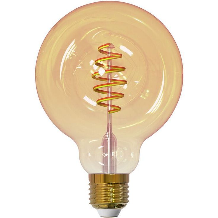 Sisustuslamppu Airam SmartHome GLOBE 95, 4.9W, E27, 350lm, 1800-3000K, amber