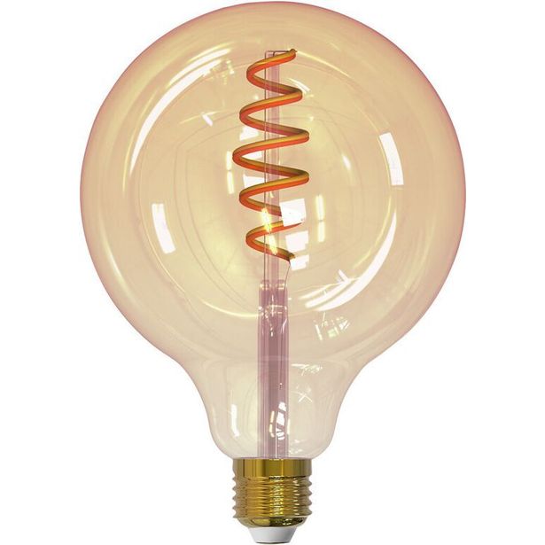 Sisustuslamppu Airam SmartHome GLOBE 125, 4.9W, E27, 350lm, 1800-3000K, amber