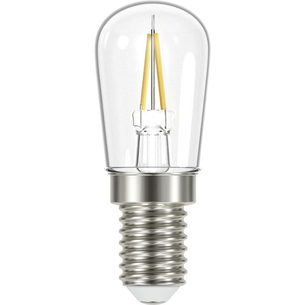 LED-jääkaappilamppu Airam, 1.1W, E14, 120lm, 4000K, kirkas filamentti