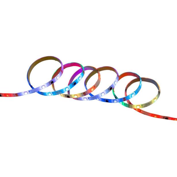 LED-nauha Airam Led Strip Pixel RGB, 24V, IP20, kaukosäätimellä
