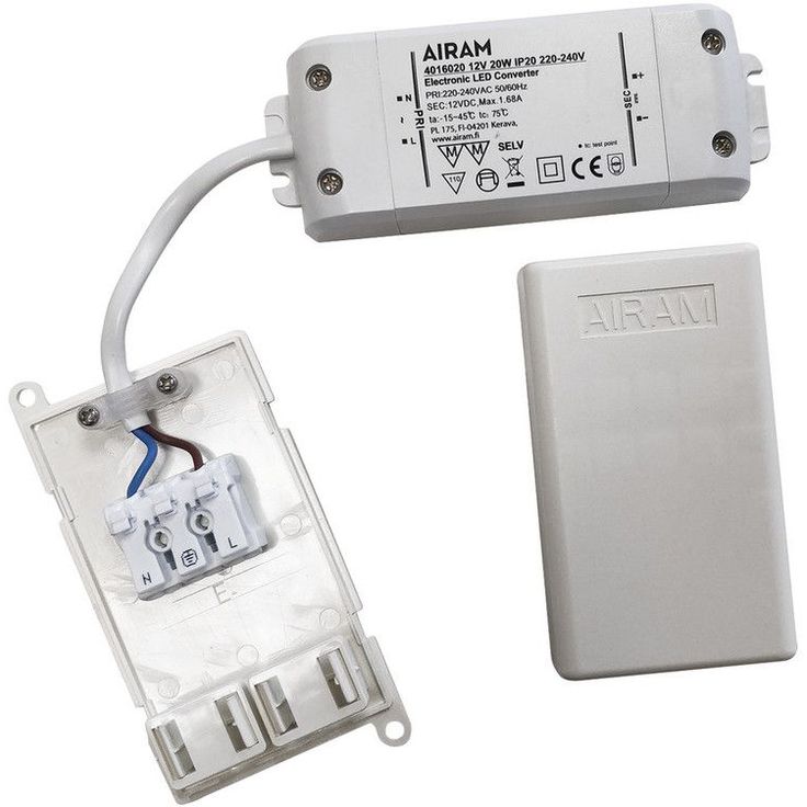 Muuntaja TASAJÄNNITELÄHDE 12V 20W IP20