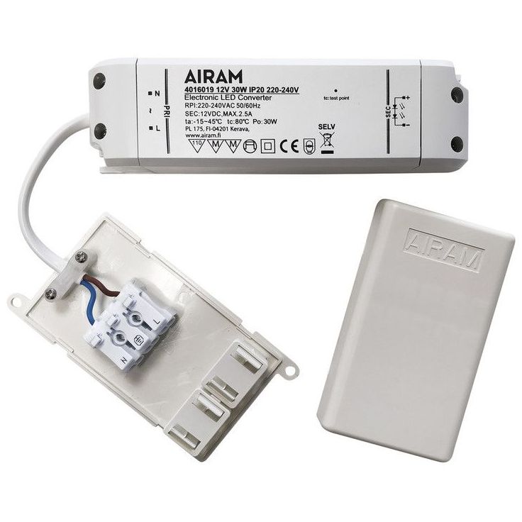 Muuntaja TASAJÄNNITELÄHDE 12V 30W IP20
