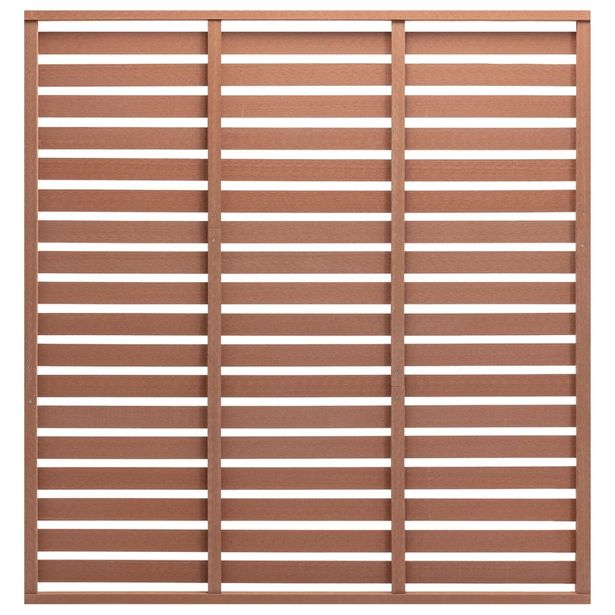 Aitapaneeli WPC 180x180 cm ruskea