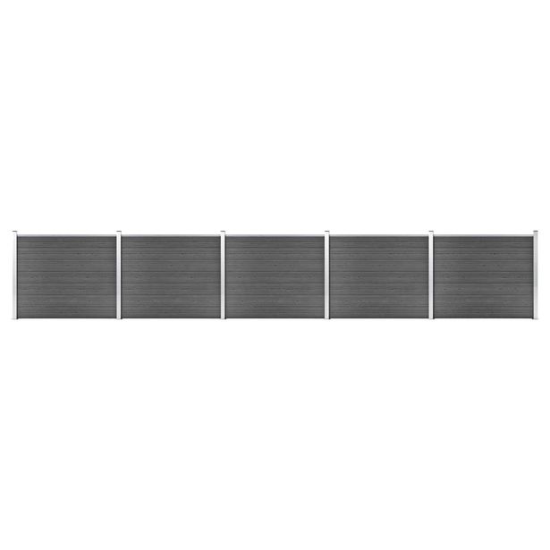 Aitapaneelisarja WPC 872x146 cm musta